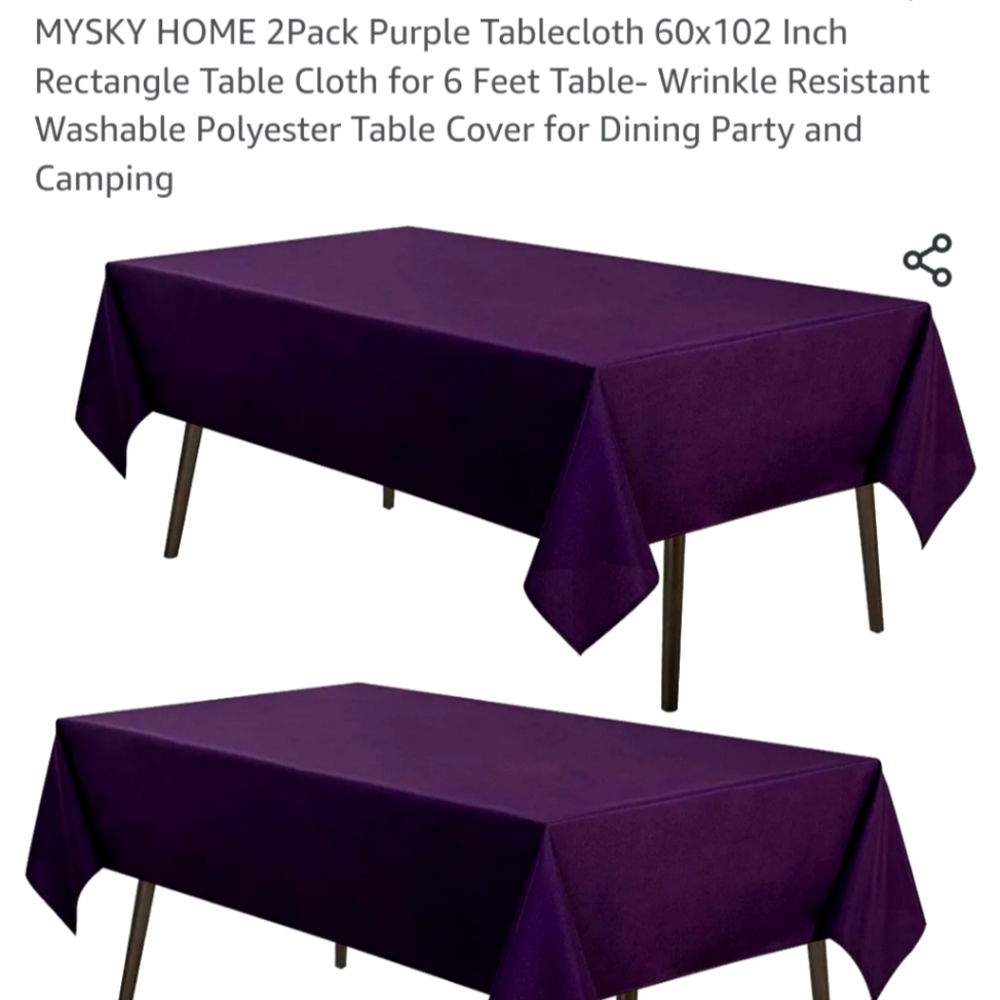 7 Purple Tablecloths